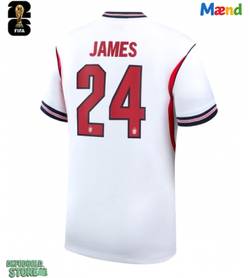 England Reece James #24 Replika Hjemmebanetrøje VM 2026 Kortærmet